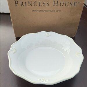 NEW Princess House Ivory Pavillion 9” Pasta Bowl Set